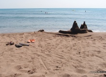 Ulcinj - Velika Plaža - szeroka, piaszczysta plaża w Czarnogórze